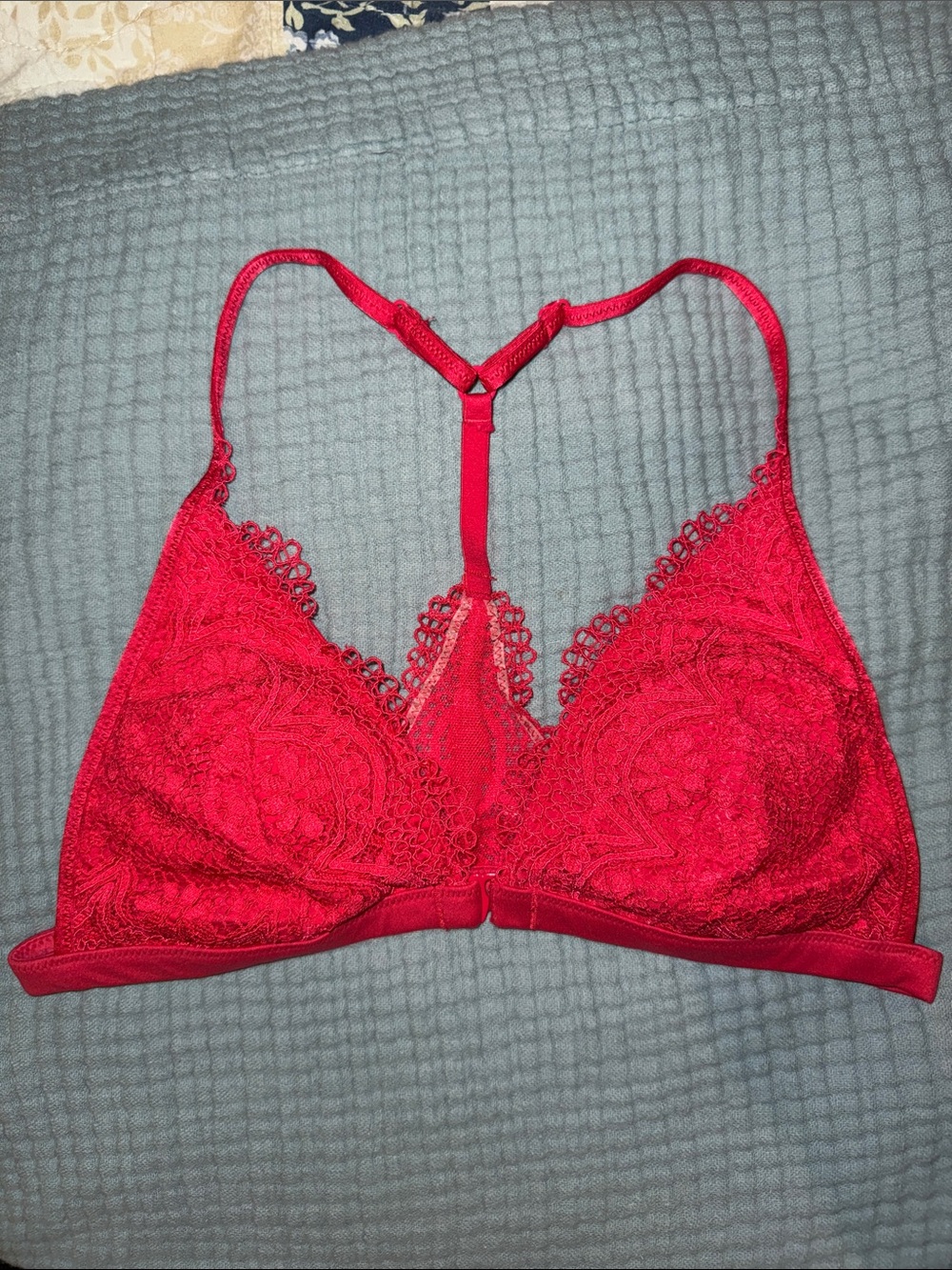 Victoria's Secret Red Lace Racerback Bralette